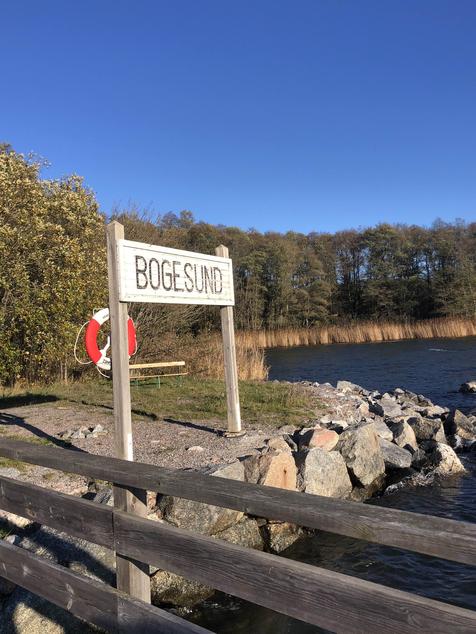 Bogesund Jetty Sign Sweden